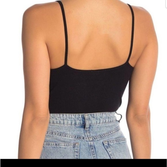 🌵4/$20  BP Nordstrom Women's Bodysuit Thong Cut Black Ribbed Sleeveless  XL - Picture 6 of 6